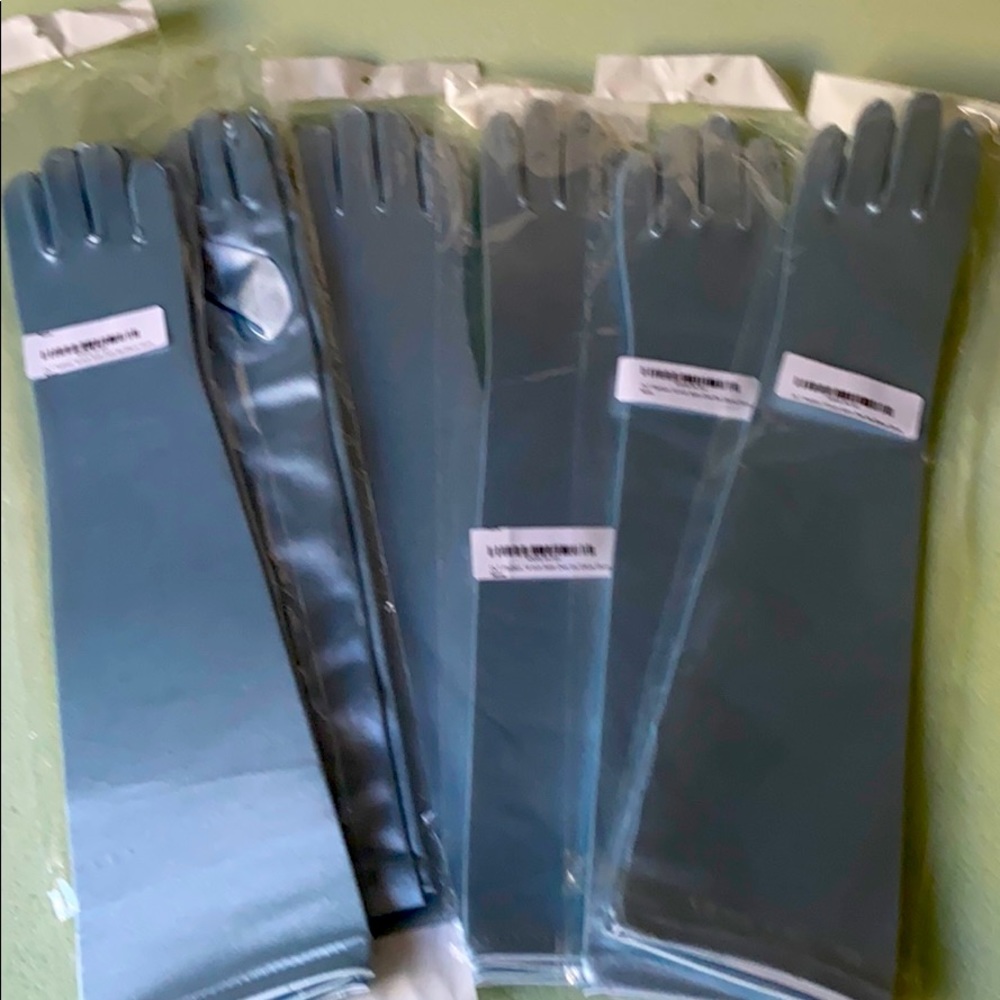 19” Satin over-the-elbow Gloves  (6)